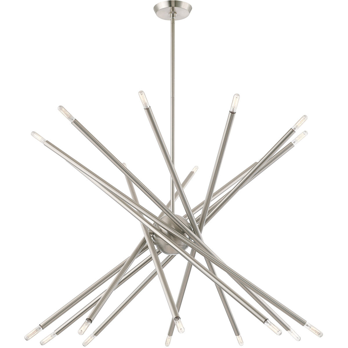 Soho 20 Light 38 inch Brushed Nickel Chandelier Ceiling Light