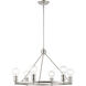 Lansdale 6 Light 25 inch Brushed Nickel Chandelier Ceiling Light