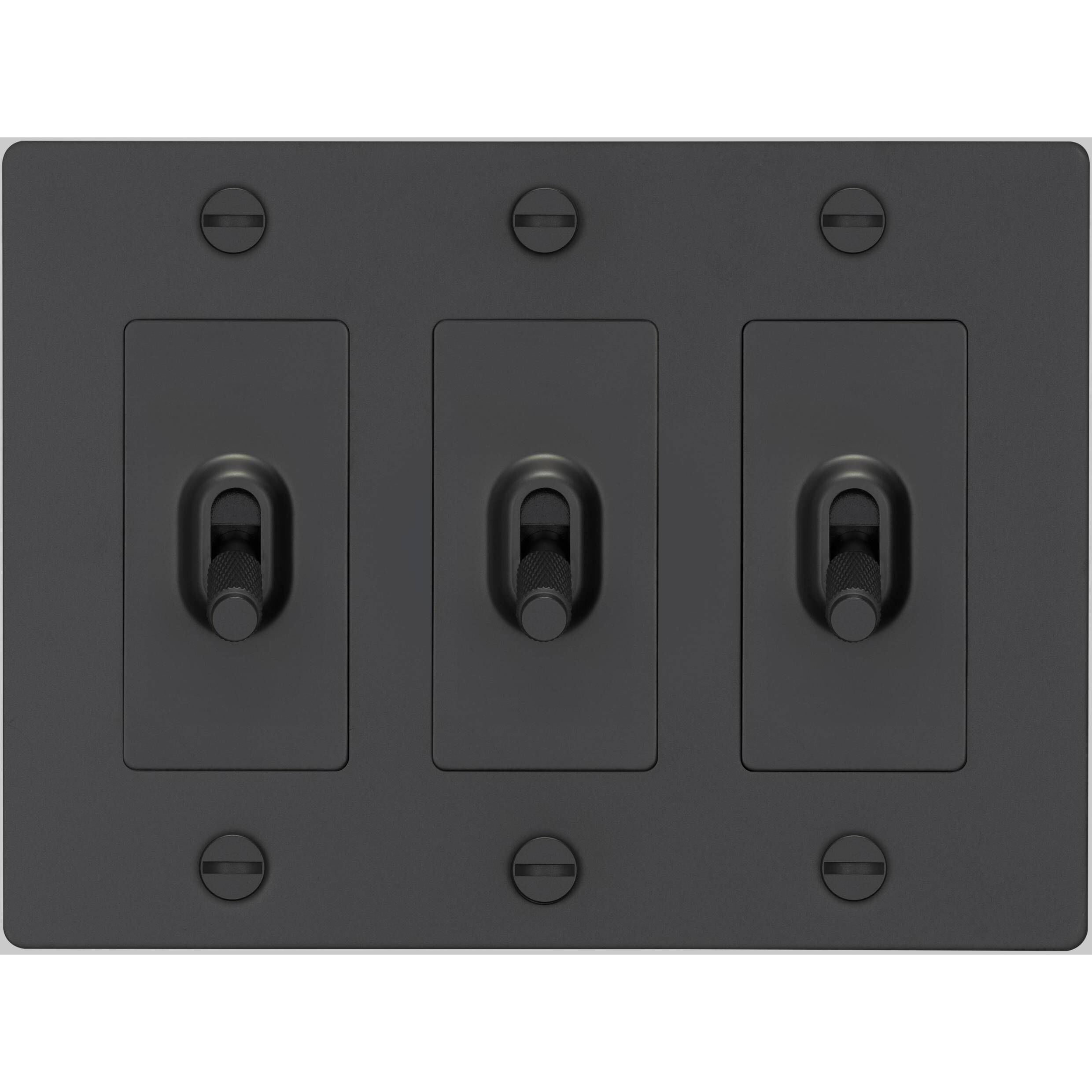 3G Toggle 120-277 Black Light Switch