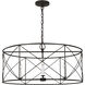 C&M by Chapman & Myers Beatrix 4 Light 30 inch Aged Iron Lantern Pendant Ceiling Light