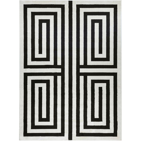 Optika 158 X 118 inch Black/White Rug in 10 x 13