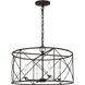 C&M by Chapman & Myers Beatrix 4 Light 22 inch Aged Iron Lantern Pendant Ceiling Light