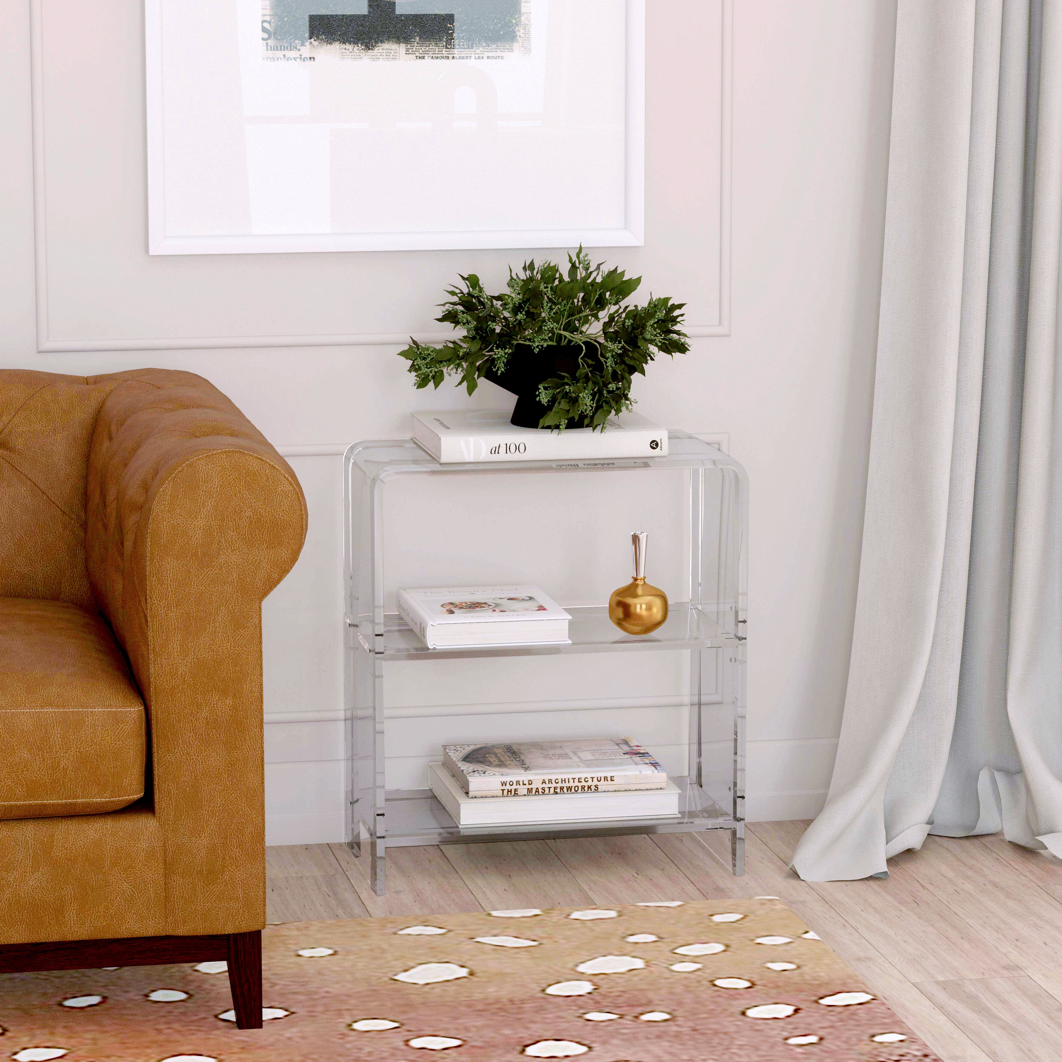 Acrylic bookcase outlet