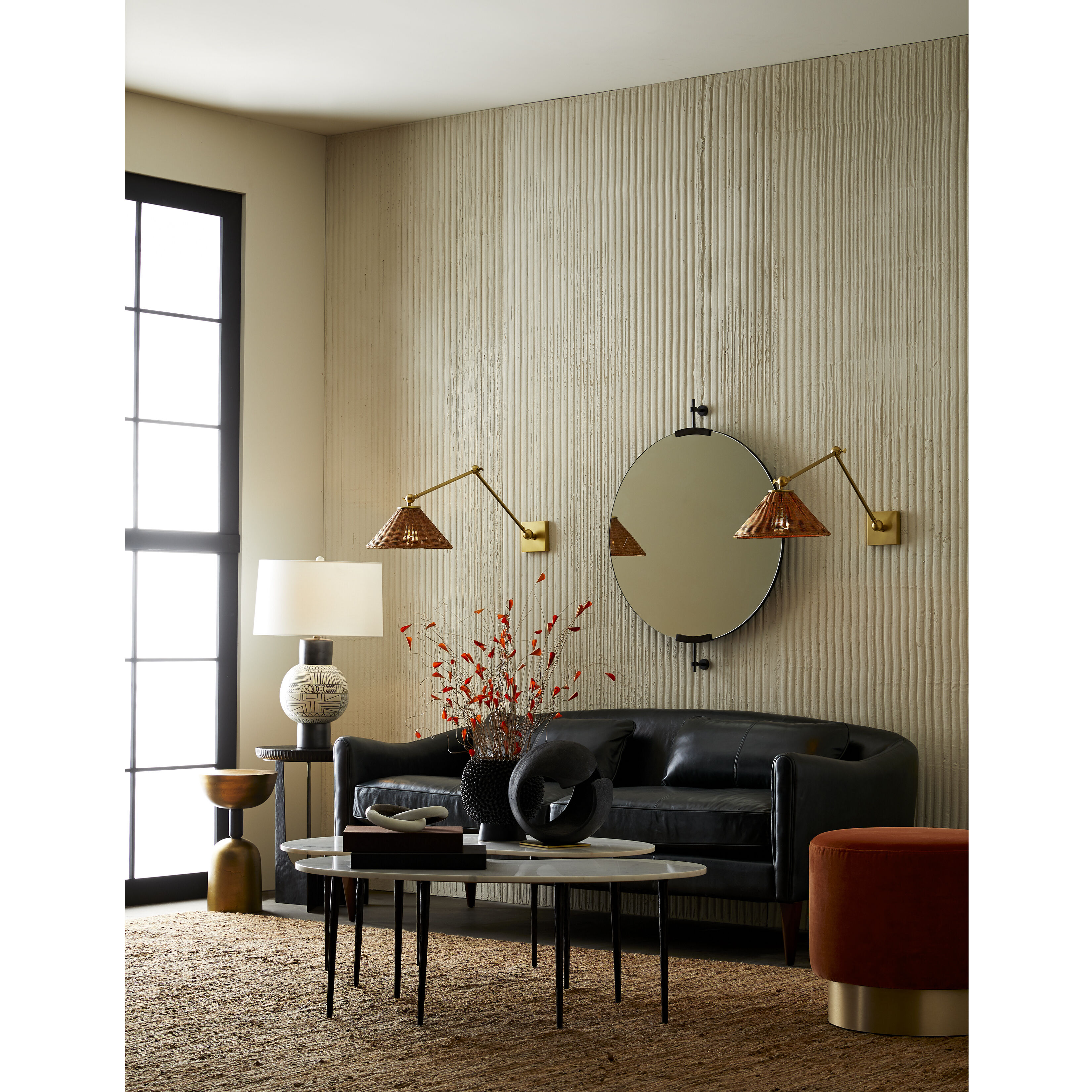 Padma Sconce Wall Light, Round