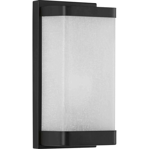 Linen Glass 1 Light 6 inch Matte Black Wall Sconce Wall Light