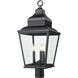 Raphael 3 Light 28 inch Sand Black Outdoor Post Mount Fixture in Soft Sand Black