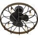 Eli 12 inch Matte Black Fan