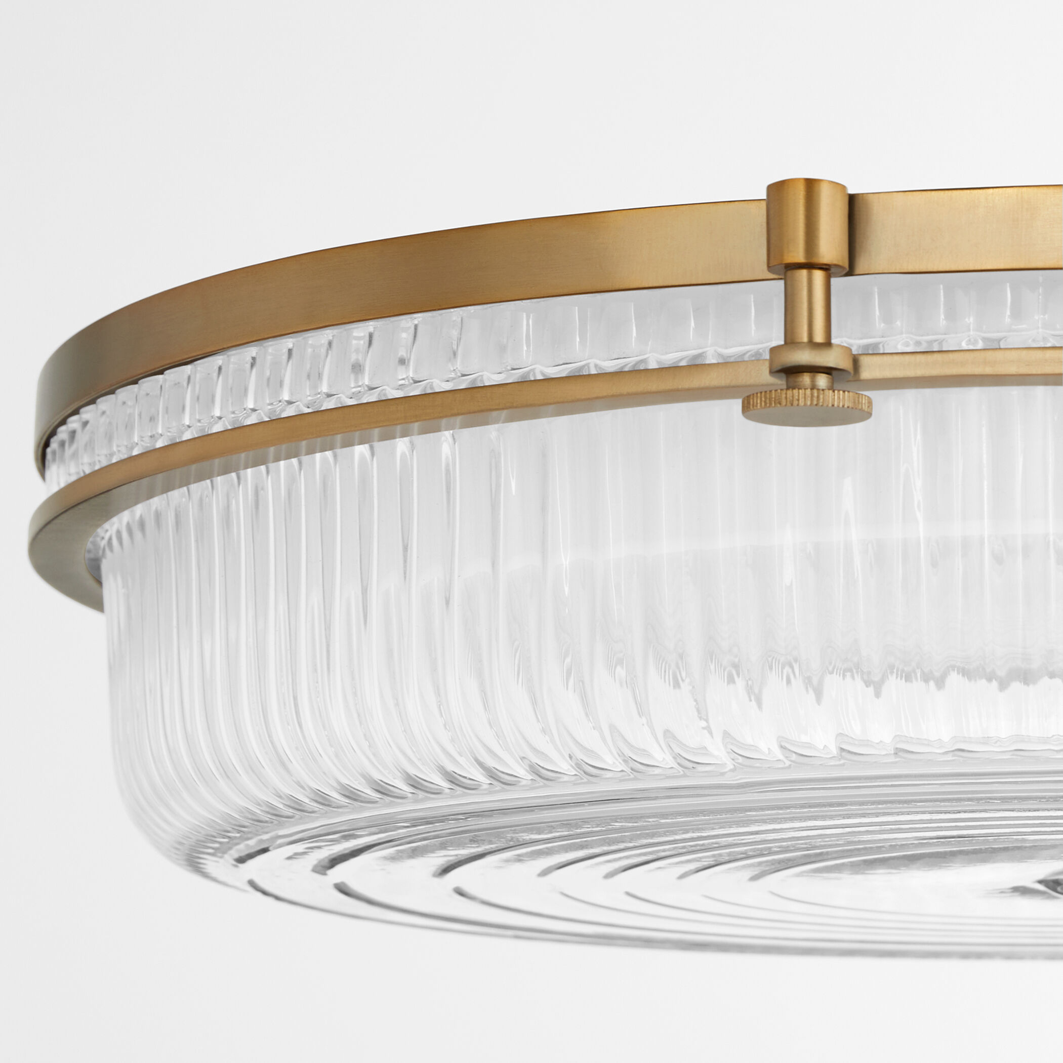 Emory 1 Light 18 inch Brushed Brass Flush Mount Ceiling Light