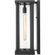 Glenwood 1 Light 20.25 inch Black Outdoor Wall Light