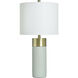 Signature 27.75 inch 100 watt Soft Brass and Natural Cement Table Lamp Portable Light