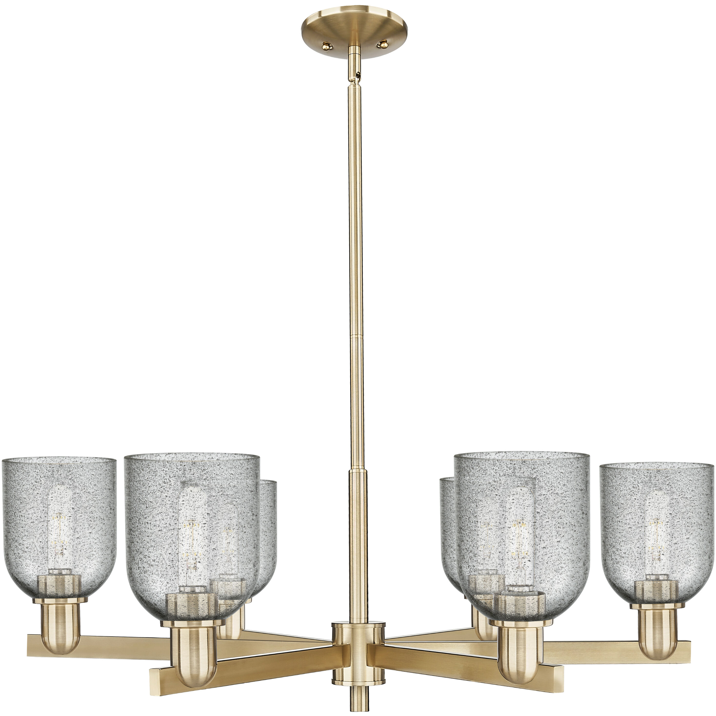 Arcadia Caledonia 6 Light 35 inch Champagne Bronze Chandelier Ceiling Light