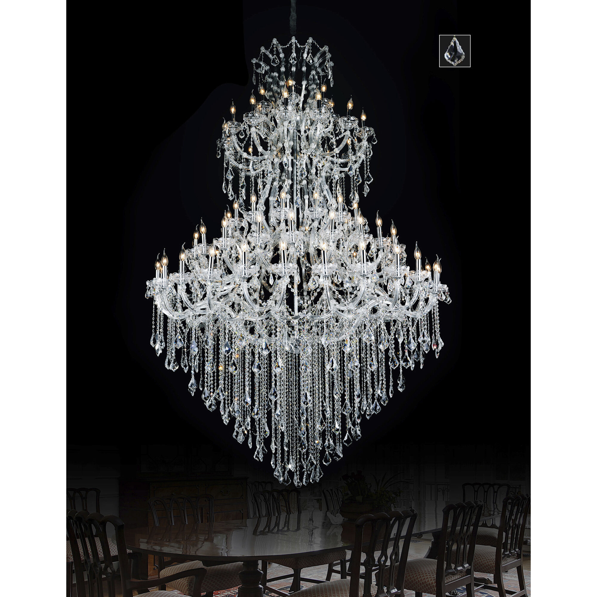 CWI Lighting 8318P70C-84 (CLEAR)-A Maria Theresa 84 Light 70