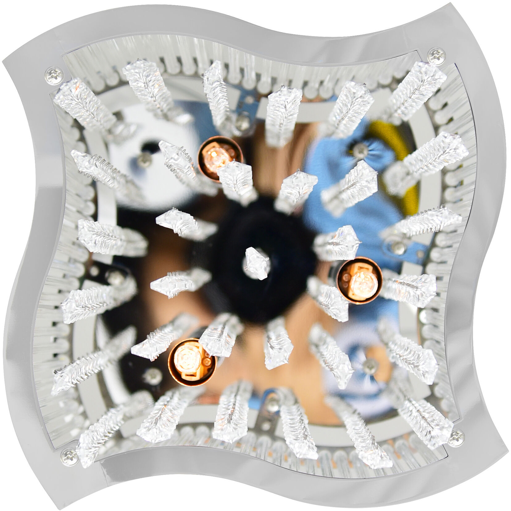 Elsa 3 Light 10 inch Chrome Drum Shade Mini Pendant Ceiling Light