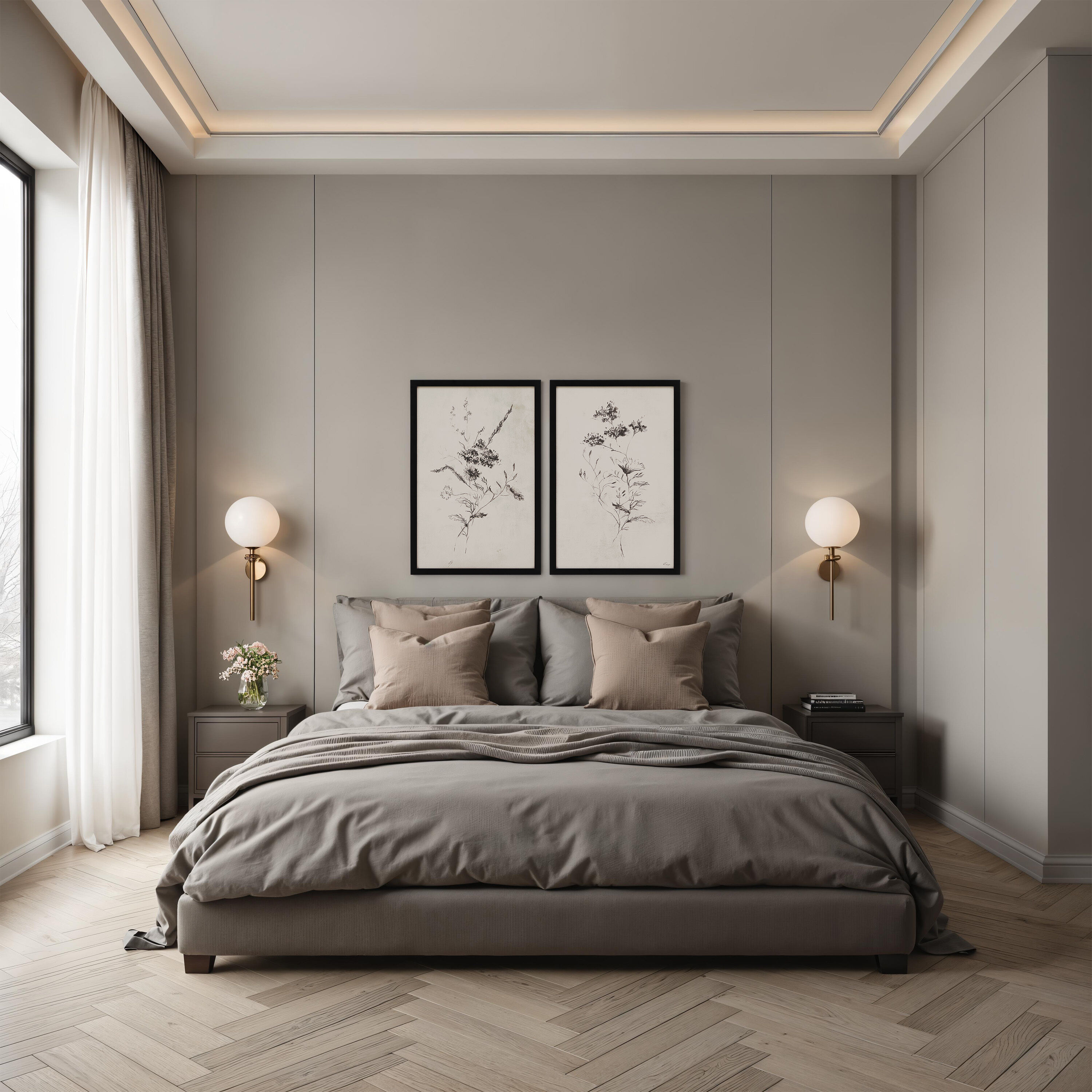 Adeline 30 X 20 inch Printed Art, Set of 2