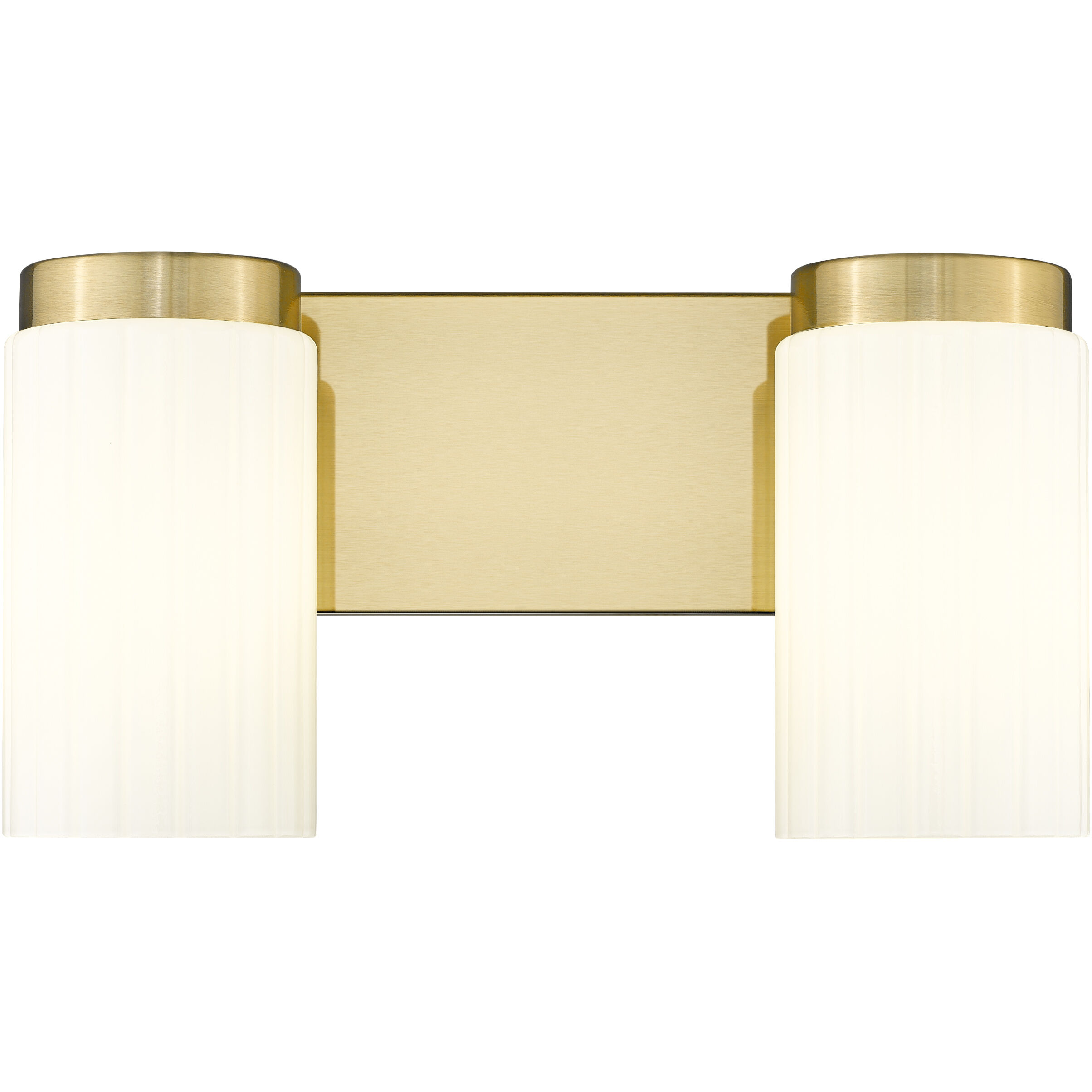 Burk 2 Light 13.75 inch Luxe Gold Bath Vanity Light Wall Light