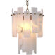 Acevedo 4 Light 12.99 inch Alabaster with Antique Brass Chandelier Ceiling Light