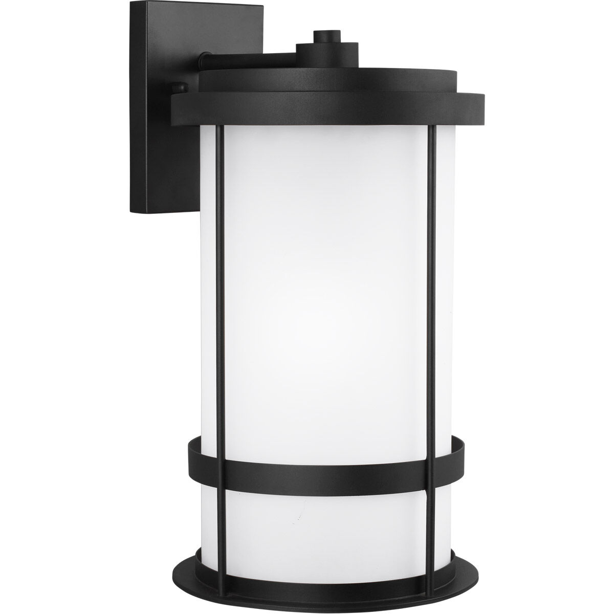 Wilburn 1 Light 24 inch Black Outdoor Wall Lantern, Extra Large