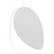 Malibu Discs LED 10 inch Satin White Pendant Ceiling Light