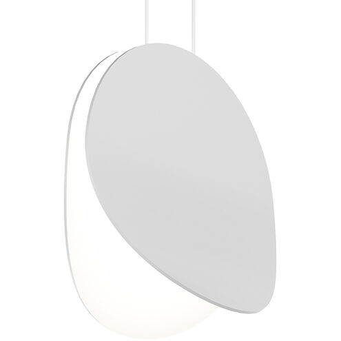 Malibu Discs LED 10 inch Satin White Pendant Ceiling Light