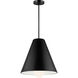Sean Lavin Joni LED 17.2 inch Matte Black Pendant Ceiling Light, Integrated LED