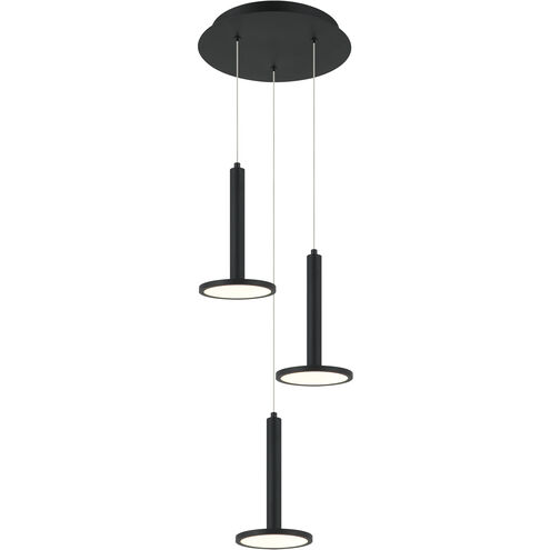 Extraterrestrial LED Matte Black Pendant Ceiling Light