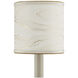 Marble Paper Cream and Gold 5 inch Drum Chandelier Shade