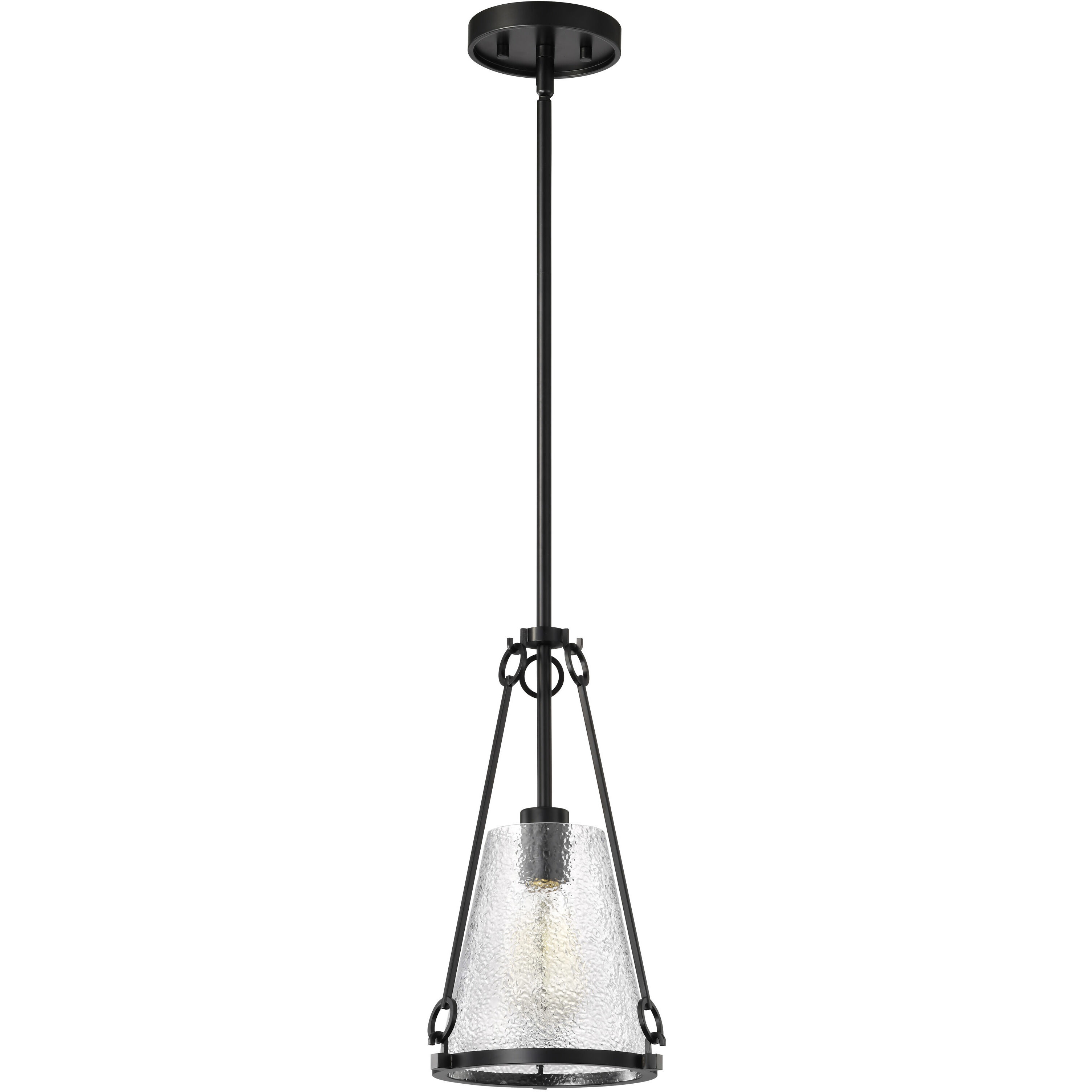 Valentine 8 inch Black Pendant Ceiling Light