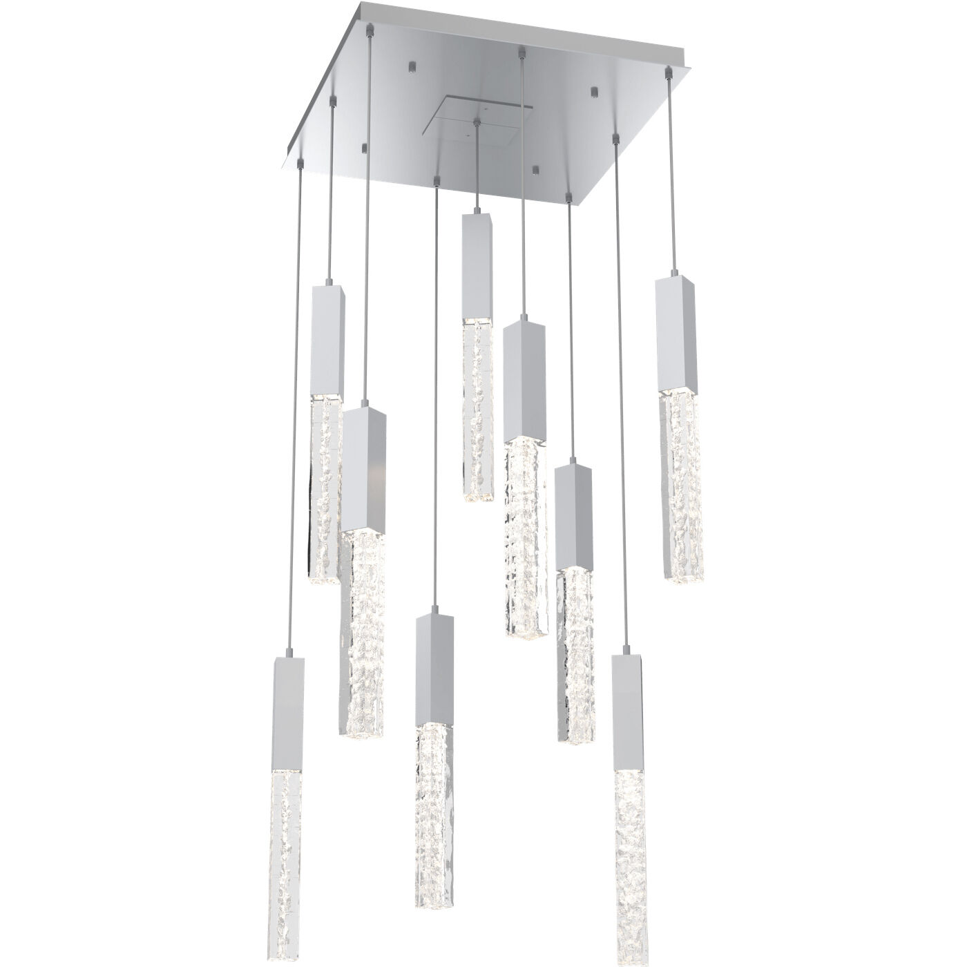 Axis LED 24 inch Classic Silver Chandelier Ceiling Light in 2700K LED, Multi-Port