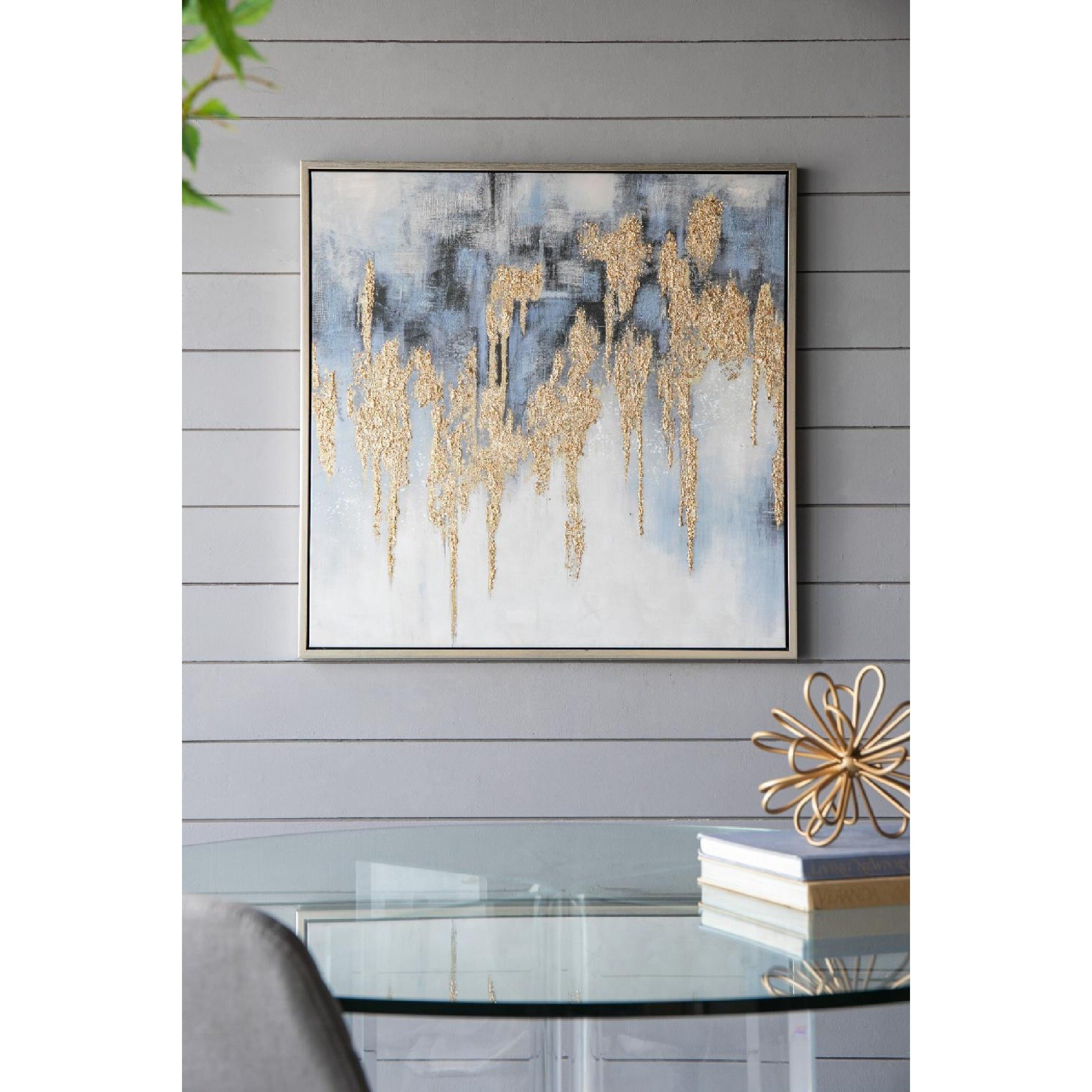 Anita Gray/Gold/Blue Wall Art