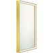 Nixon 32 X 32 inch Anodized Gold LED Mirror
