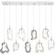Norah Linear Chandelier Ceiling Light in Polished Nickel