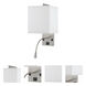 Hospitality 2 Light Brushed Steel Wall Lamp Wall Light