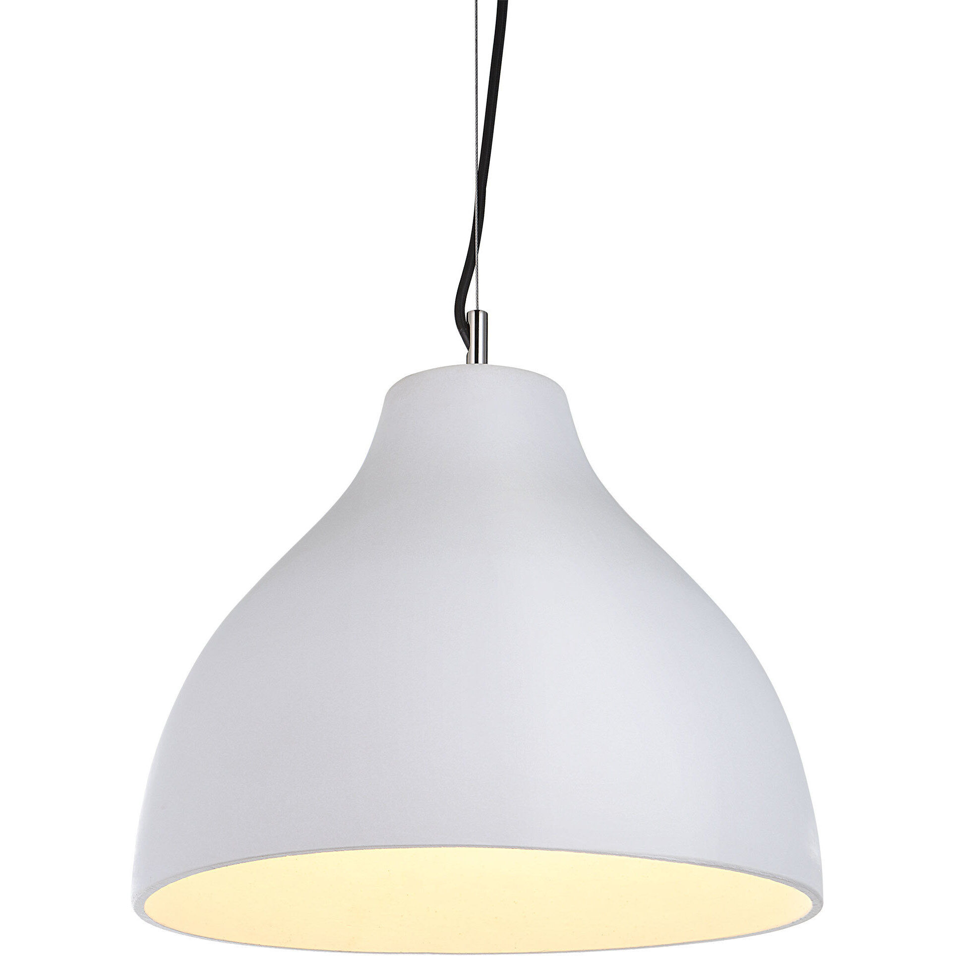 Fallbrook 1 Light 15 inch White Pendant Ceiling Light