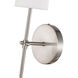 Mel 1 Light 5 inch Burnished Nickel Wall sconce Wall Light