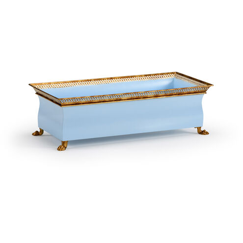 Chelsea House Baby Blue/Antique Gold Planter