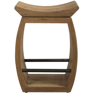 Connor 25 inch Reclaimed Elm Wood and Dark Steel Counter Stool