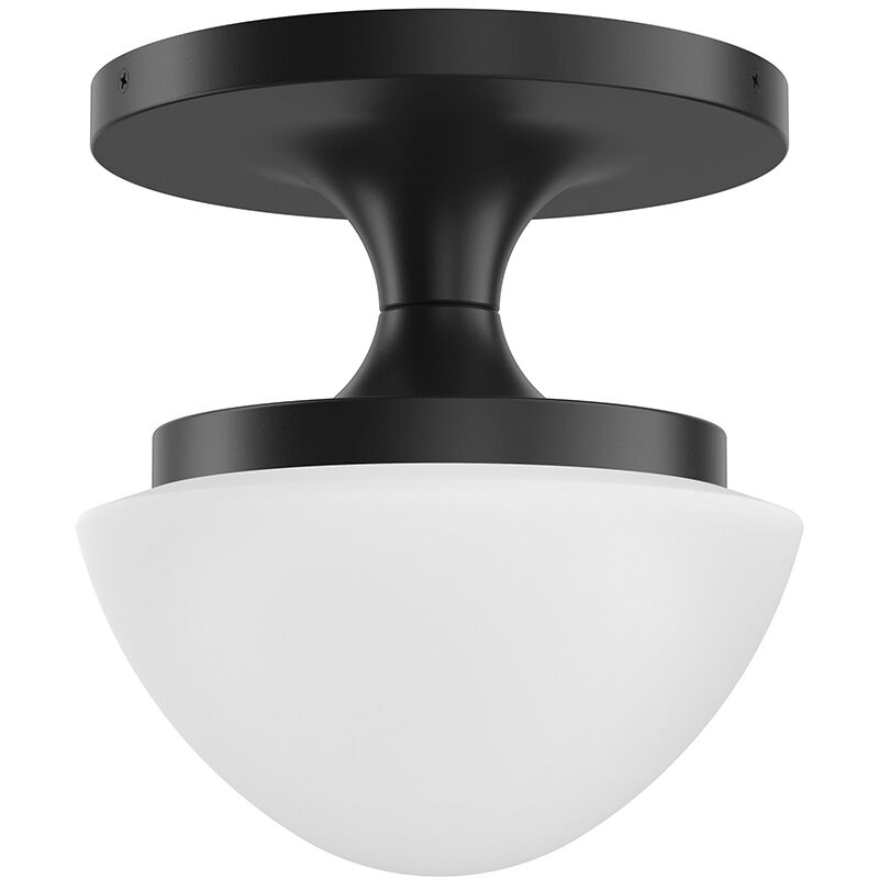 Knox 1 Light 8 inch Black Semi-flush Mount Ceiling Light