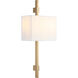 Matteo Lighting Badgley Wall Sconce Wall Light in Aged Gold Brass S13702AG - Open Box