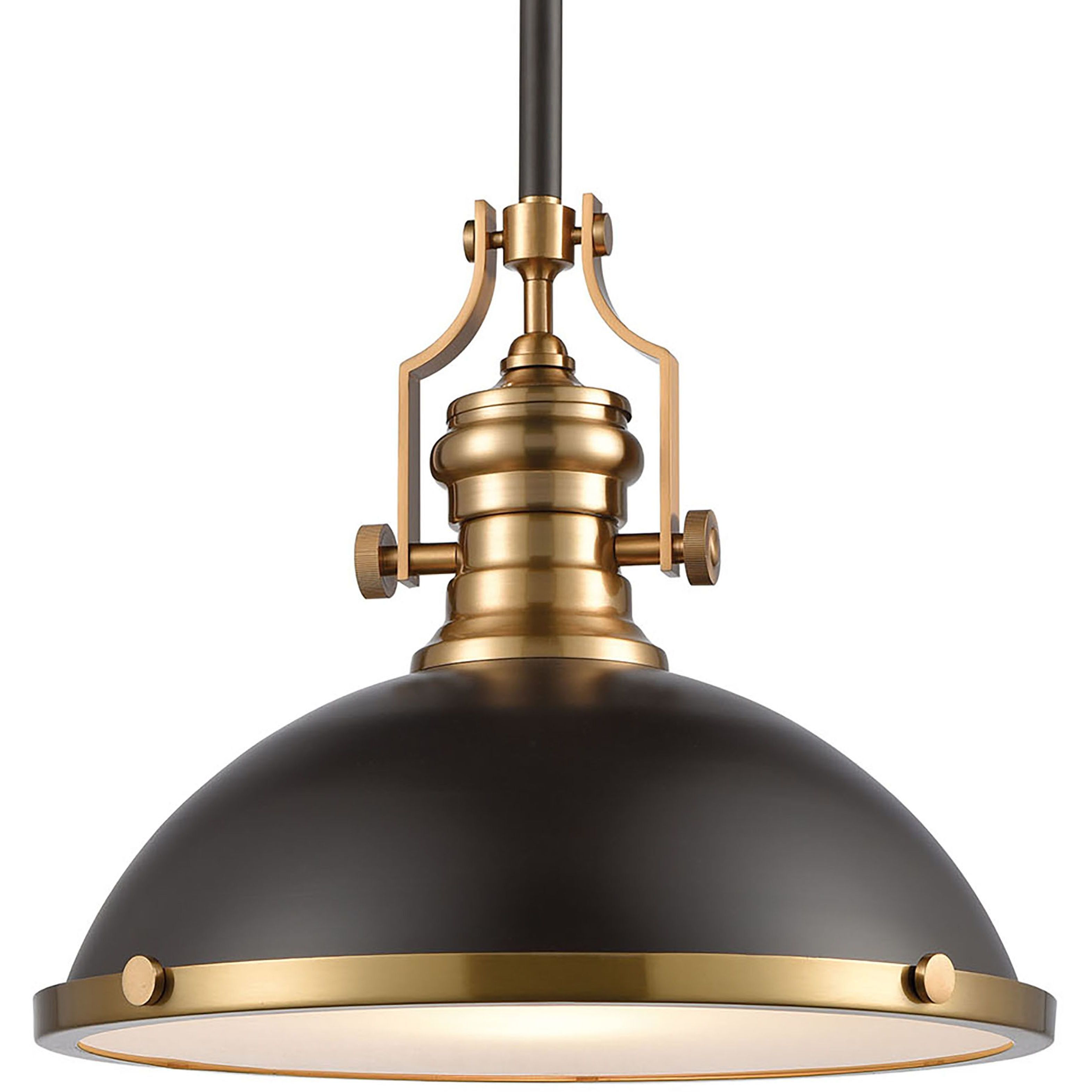 Chadwick 1 Light 17 inch Satin Brass Pendant Ceiling Light