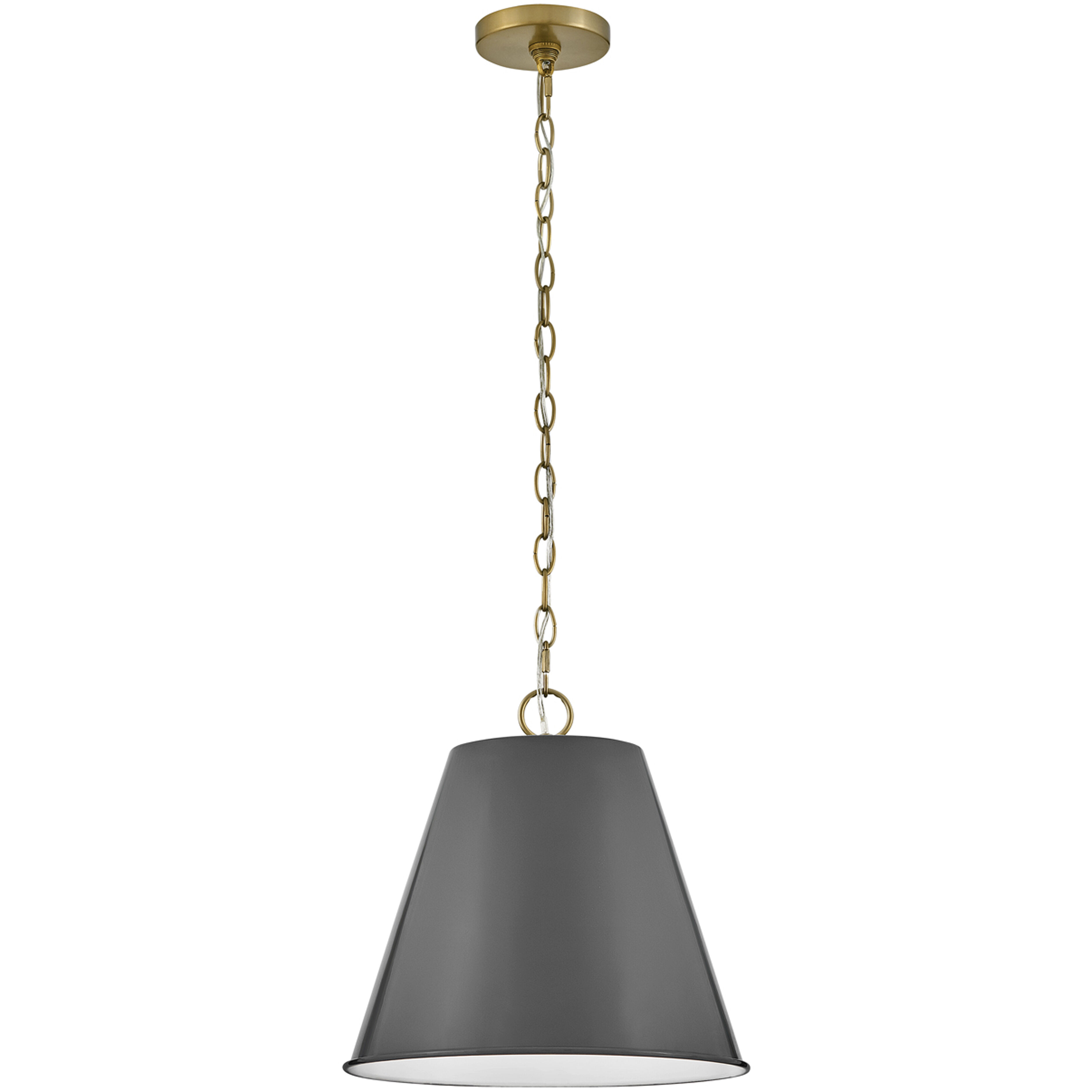Blake LED 14 inch French Gray Pendant Ceiling Light
