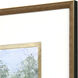 Along the Way Blue and Green and Brown and Multi Framed Art