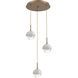 Cabochon 3 Light 18.20 inch Chandelier