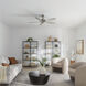 Renew Es 52 inch Brushed Stainless Steel with Silver Blades Ceiling Fan