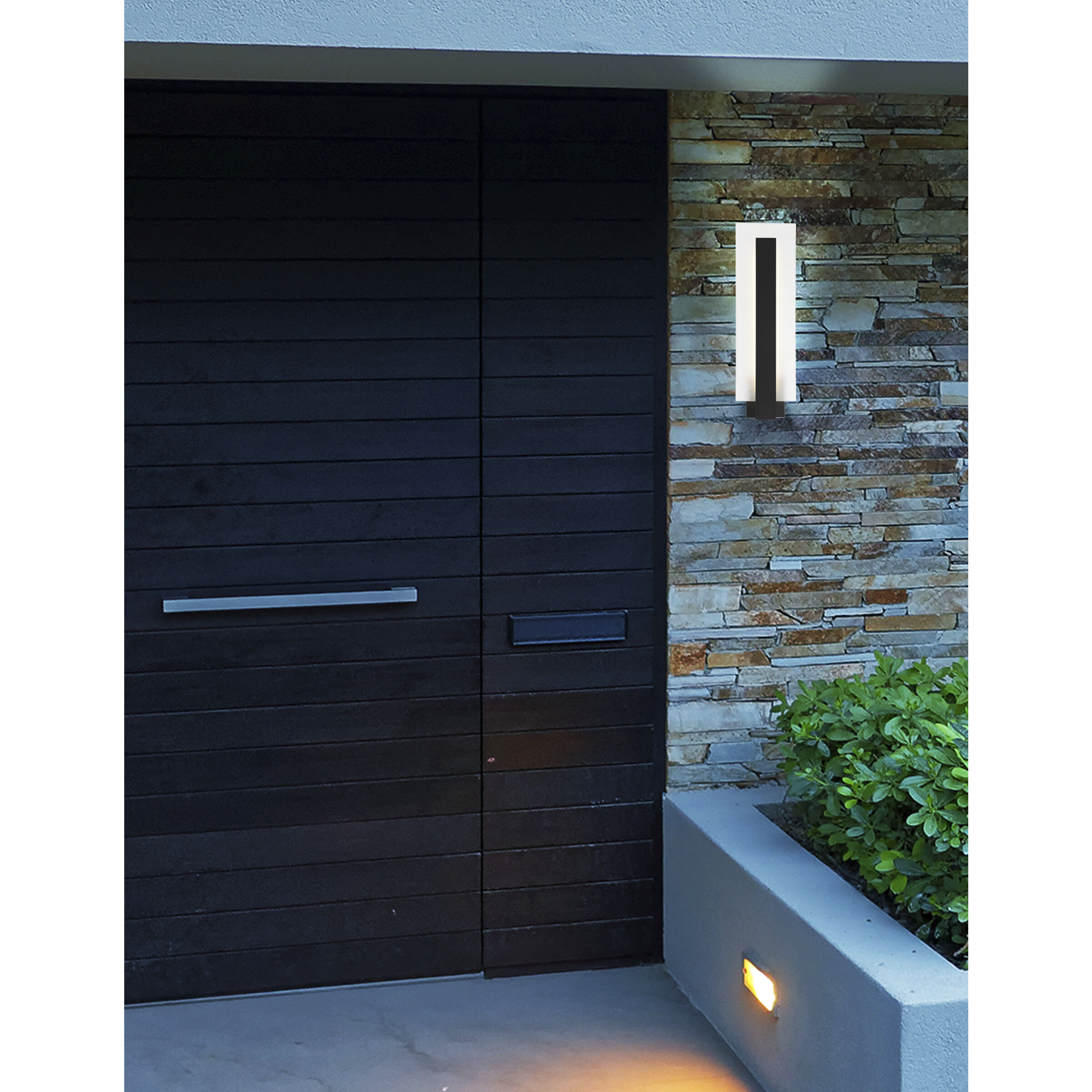 Carta LED 17.75 inch Black Outdoor Wall Sconce