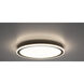 Lucerio LED 17.72 inch Matte Brushed Imitation Gold Flush Mount Ceiling Light