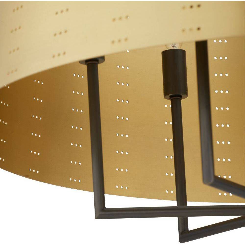 Felipe 6 Light 28 inch Antique Brass and English Bronze Chandelier Ceiling Light