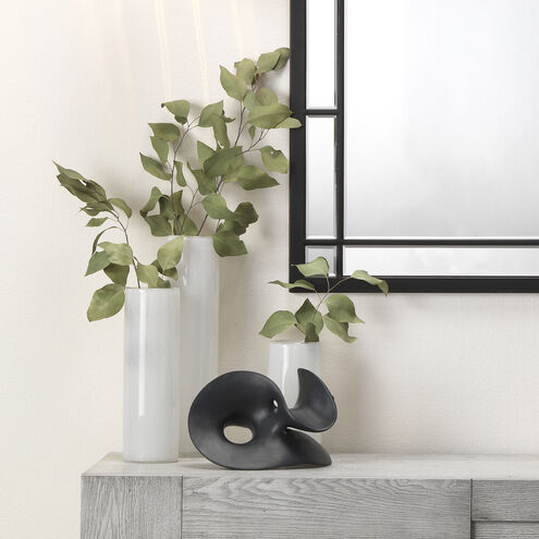 Gwendolyn 16 X 4 inch Vases in White Glass, Set of 3