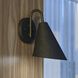 Hanson LED 9.5 inch Matte Black and White Outdoor Wall