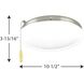 AirPro LED Brushed Nickel Fan Light Kit