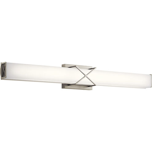 Trinsic LED 32 inch Brushed Nickel Linear Bath Large Wall Light, Large
